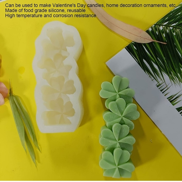 FOUR LEAF CLOVER CANDLE MOLD - Picture 4 of 9